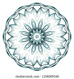 Modern Decorative floral color mandala. round Shapes. illustration