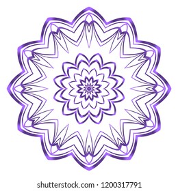 Modern Decorative floral color mandala. Super vector round Shapes. Vector illustration