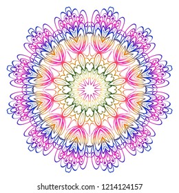 Modern Decorative floral color mandala. Modern Decorative floral color mandala. Vector illustration