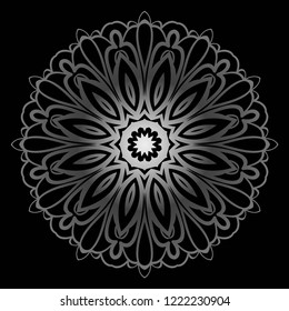 Modern Decorative floral color mandala. round Shapes. illustration