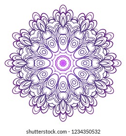 Modern Decorative floral color mandala. Super vector round Shapes. Vector illustration