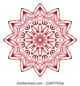 Modern Decorative floral color mandala. round Shapes. illustration