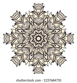 Modern Decorative floral color mandala. Super vector round Shapes. Vector illustration
