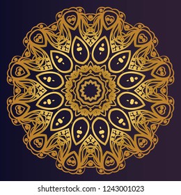 Modern Decorative floral color mandala. Super vector round Shapes. Vector illustration