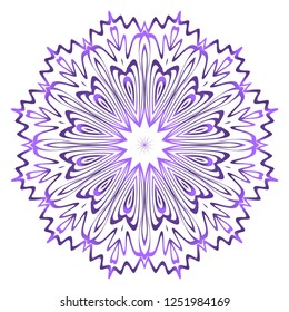 Modern Decorative floral color mandala. round Shapes. illustration