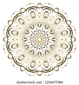 Modern Decorative floral color mandala. Super vector round Shapes. Vector illustration