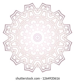 Modern Decorative floral color mandala. round Shapes. illustration