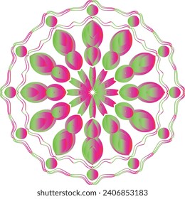Modern Decorative floral color mandala. Modern Decorative floral color mandala. Vector illustration