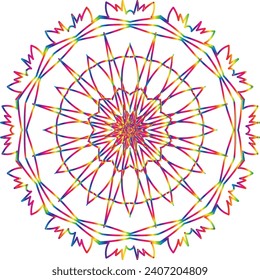 Modern Decorative floral color mandala. Modern Decorative floral color mandala. Vector illustration