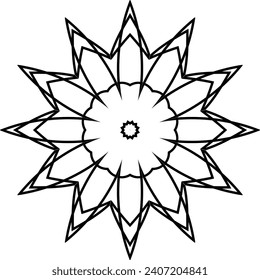 Modern Decorative floral color mandala. Modern Decorative floral color mandala. Vector illustration