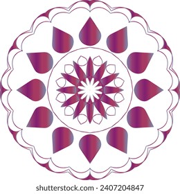 Modern Decorative floral color mandala. Modern Decorative floral color mandala. Vector illustration