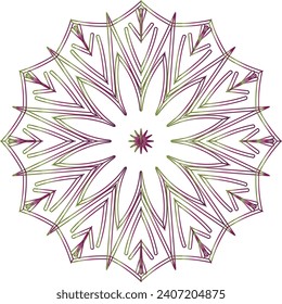 Modern Decorative floral color mandala. Modern Decorative floral color mandala. Vector illustration