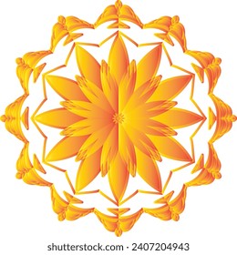 Modern Decorative floral color mandala. Modern Decorative floral color mandala. Vector illustration