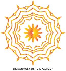 Modern Decorative floral color mandala. Modern Decorative floral color mandala. Vector illustration