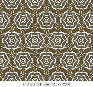 Modern decorative floral geometric pattern. Luxury texture for wallpaper, invitation, decor, fabric. Vector illustration.