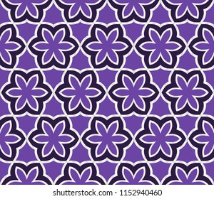Modern decorative floral geometric pattern. Luxury texture for wallpaper, invitation, decor, fabric. Vector illustration.