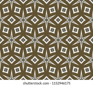 Modern decorative floral geometric pattern. Luxury texture for wallpaper, invitation, decor, fabric. Vector illustration.