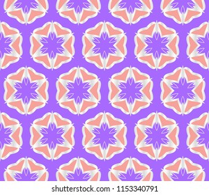 Modern decorative floral geometric pattern. Luxury texture for wallpaper, invitation, decor, fabric. Vector illustration.