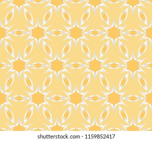 Modern decorative floral geometric pattern. Luxury texture for wallpaper, invitation, decor, fabric. Vector illustration.