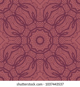 Modern decorative floral lace pattern. Luxury texture for wallpaper, invitation, decor, fabric. Vector illustration.