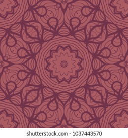 Modern decorative floral lace pattern. Luxury texture for wallpaper, invitation, decor, fabric. Vector illustration.