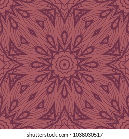 Modern decorative floral lace pattern. Luxury texture for wallpaper, invitation, decor, fabric. Vector illustration.