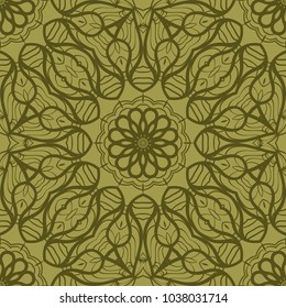 Modern decorative floral lace pattern. Luxury texture for wallpaper, invitation, decor, fabric. Vector illustration.