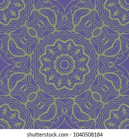 Modern decorative floral lace pattern. Luxury texture for wallpaper, invitation, decor, fabric. Vector illustration.