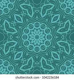 Modern decorative floral lace pattern. Luxury texture for wallpaper, invitation, decor, fabric. Vector illustration.
