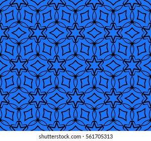 Modern decorative floral lace pattern. template. Luxury texture for wallpaper, invitation, textile, decor, fabric. Vector illustration. black, blue color