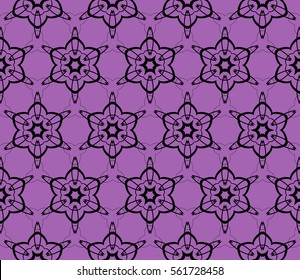 Modern decorative floral lace pattern. template. Luxury texture for wallpaper, invitation, textile, decor, fabric. Vector illustration. purple color