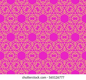 Modern decorative floral lace pattern. Luxury texture for wallpaper, invitation, decor, fabric. Vector illustration.
