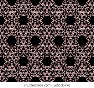 Modern decorative floral lace pattern. Luxury texture for wallpaper, invitation, decor, fabric. Vector illustration.