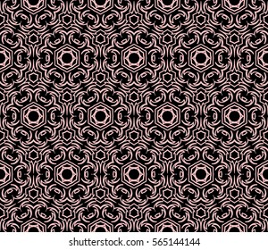 Modern decorative floral lace pattern. Luxury texture for wallpaper, invitation, decor, fabric. Vector illustration.