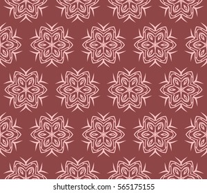 Modern decorative floral lace pattern. Luxury texture for wallpaper, invitation, decor, fabric. Vector illustration.