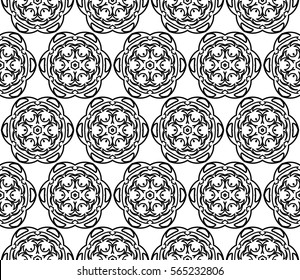 Modern decorative floral lace pattern. Luxury texture for wallpaper, invitation, decor, fabric. Vector illustration.