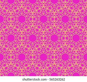 Modern decorative floral lace pattern. Luxury texture for wallpaper, invitation, decor, fabric. Vector illustration.