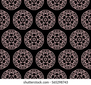 Modern decorative floral lace pattern. Luxury texture for wallpaper, invitation, decor, fabric. Vector illustration.