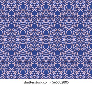 Modern decorative floral lace pattern. Luxury texture for wallpaper, invitation, decor, fabric. Vector illustration.