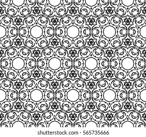 Modern decorative floral lace pattern. Luxury texture for wallpaper, invitation, decor, fabric. Vector illustration.