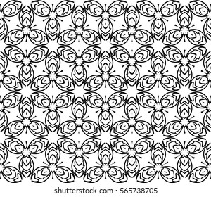 Modern decorative floral lace pattern. Luxury texture for wallpaper, invitation, decor, fabric. Vector illustration.