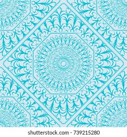 Modern decorative floral lace pattern. Luxury texture for wallpaper, invitation, decor, fabric. Vector illustration