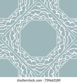 Modern decorative floral lace pattern. Luxury texture for wallpaper, invitation, decor, fabric. Vector illustration