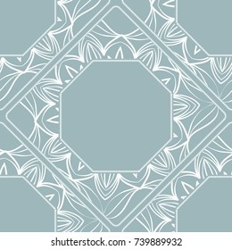 Modern decorative floral lace pattern. Luxury texture for wallpaper, invitation, decor, fabric. Vector illustration