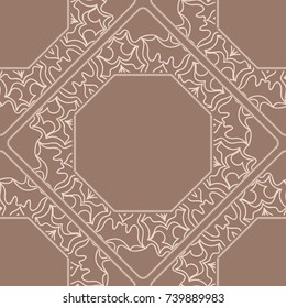 Modern decorative floral lace pattern. Luxury texture for wallpaper, invitation, decor, fabric. Vector illustration