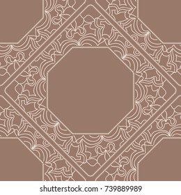 Modern decorative floral lace pattern. Luxury texture for wallpaper, invitation, decor, fabric. Vector illustration