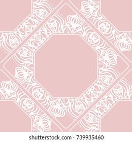 Modern decorative floral lace pattern. Luxury texture for wallpaper, invitation, decor, fabric. Vector illustration