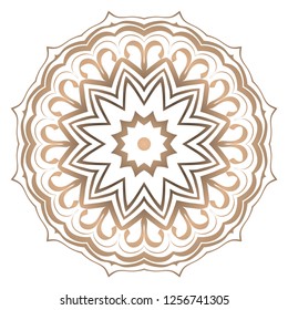 Modern Decorative floral mandala. Decorative Cicle ornament. Floral design. Vector illustration. Can be used for textile, greeting card, coloring book, phone case print.