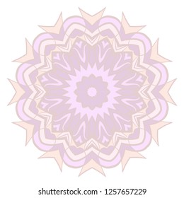 Modern Decorative floral mandala. Decorative Cicle ornament. Floral design. Vector illustration. Can be used for textile, greeting card, coloring book, phone case print.