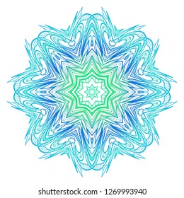 Modern Decorative floral mandala. Decorative Cicle ornament. Floral design. Vector illustration. Can be used for textile, greeting card, coloring book, phone case print.